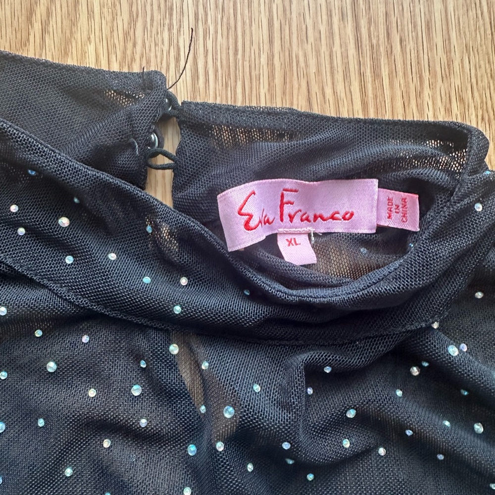 NWOT Eva Franco Starlight Sheer Tunic - Picture 5 of 6